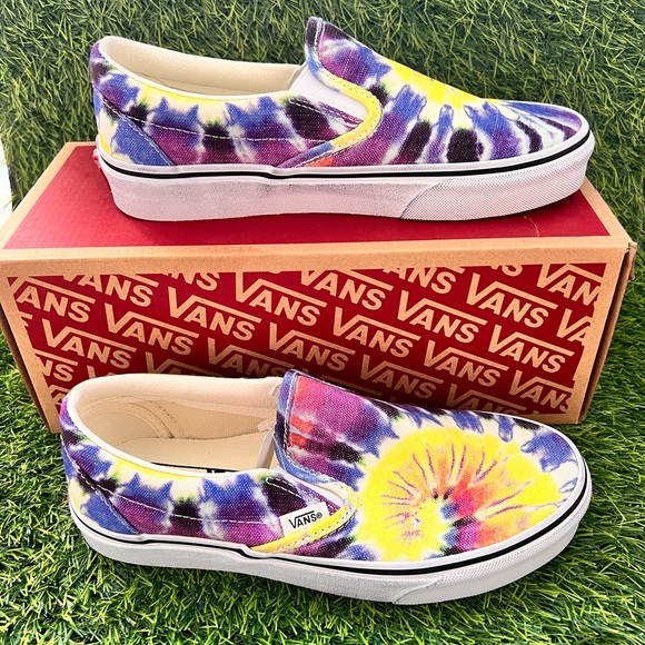 VANS WASHED CLASSIC SLIP ON TIE DYE - Picture 2 of 9